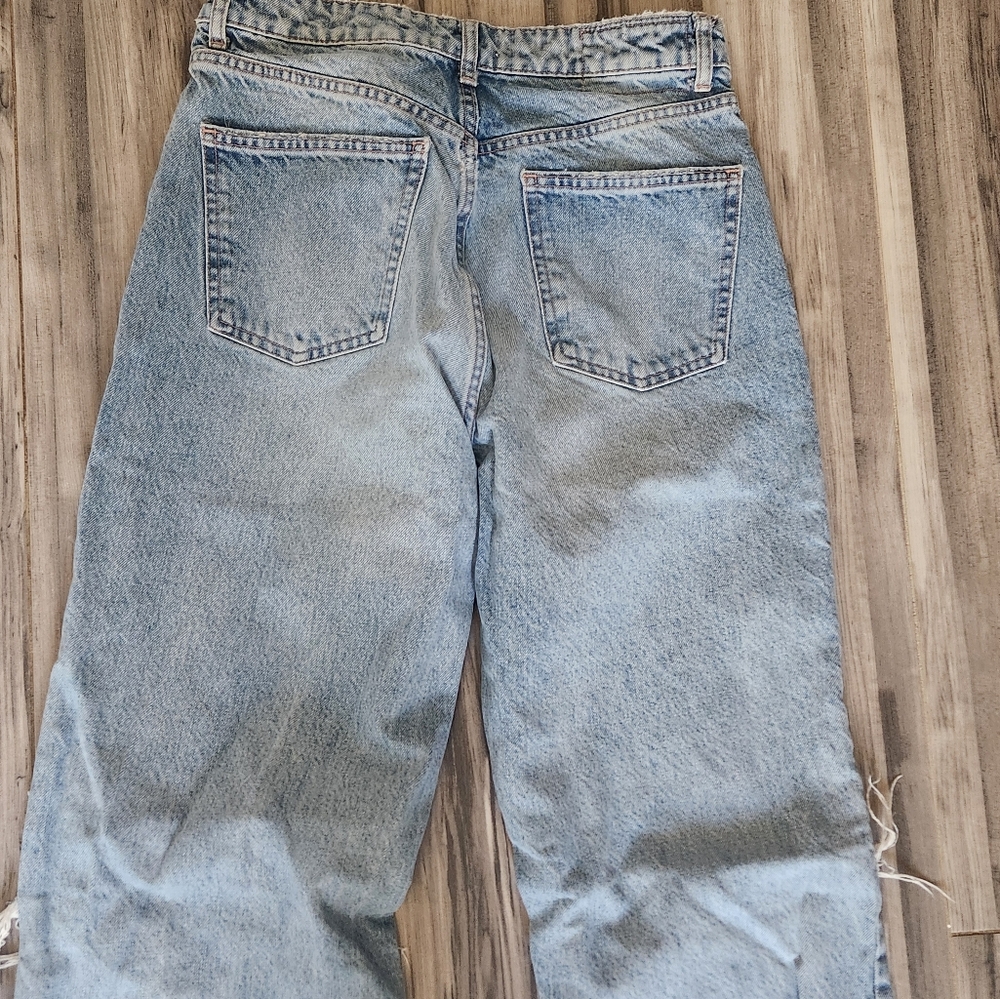 Zara High Rise Women Jeans - Light Blue - Picture 4 of 7